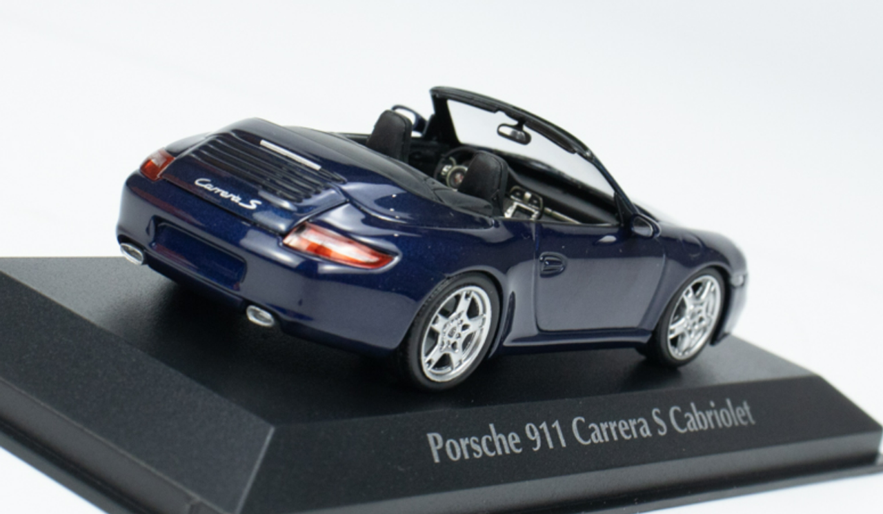 1/43 Minichamps 2005 Porsche 911 (997) Carrera S Cabriolet (Dark Blue Metallic) Car Model