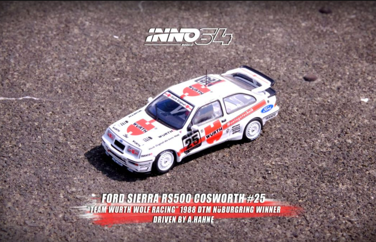 1/64 INNO FORD SIERRA RS500 COSWORTH #25 "TEAM WURTH RACING" DTM Nurburgring Winner 1988 - A. Hahne