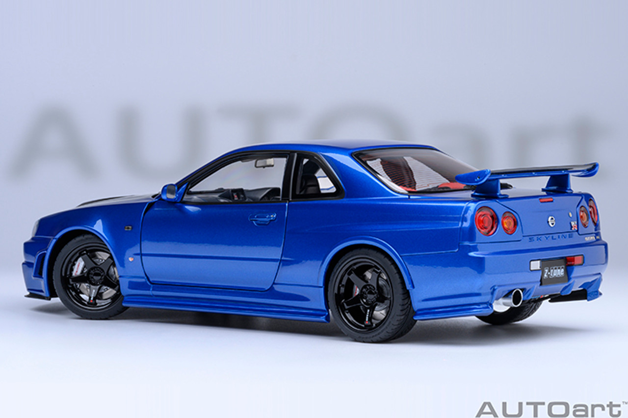 1/18 AUTOart Nissan Skyline GT-R GTR Nismo Z-Tune (Bayside Blue with Carbon Bonnet) Car Model