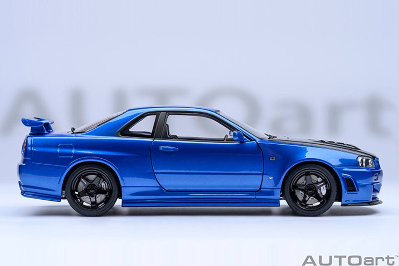 1/18 AUTOart Nissan Skyline GT-R GTR Nismo Z-Tune (Bayside Blue with Carbon Bonnet) Car Model