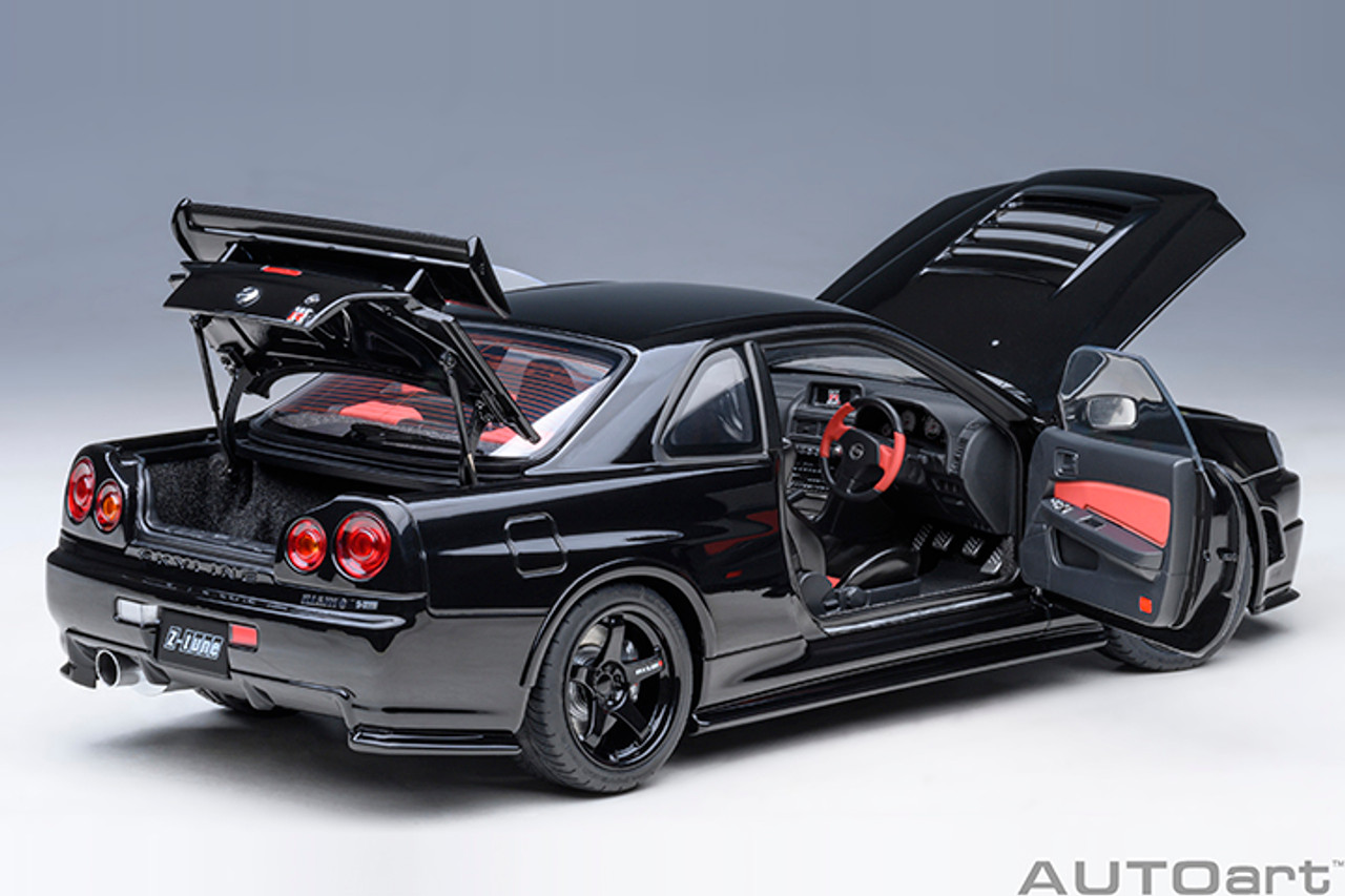 1/18 AUTOart Nissan Skyline GT-R GTR R34 Nismo Z-Tune (Black Pearl) Car  Model