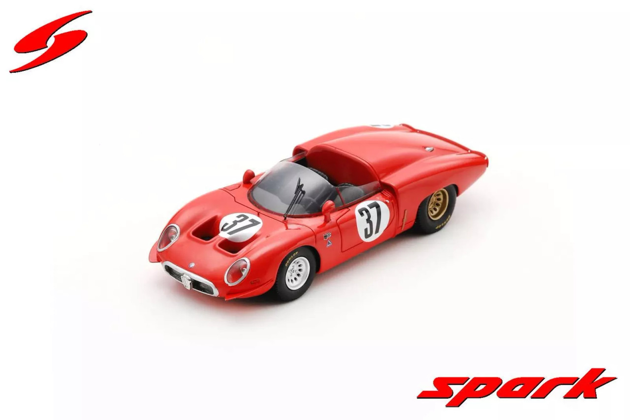 1/43 Spark Alfa Romeo 33 No.37 Test Days Le Mans 1967 Car Model