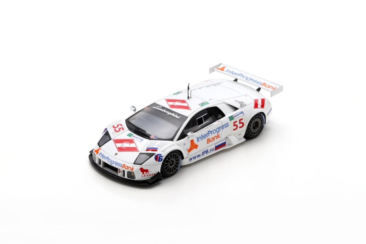 1/43 Spark Lamborghini Murciélago R-GT LM No.55 IPB Spartak Racing Le Mans 24H 2008 R. Rusinov - P. Kox - M. Hezemans Car Model