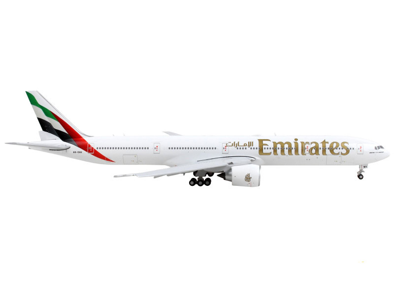 Boeing 777-300ER Commercial Aircraft with Flaps Down 