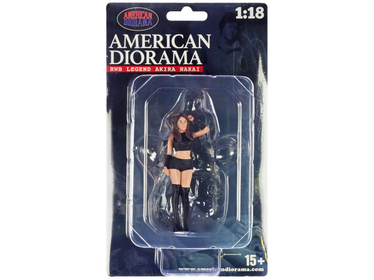 "Auto Salon Girls" 2 piece Figures Set for 1/18 Scale Models by American Diorama