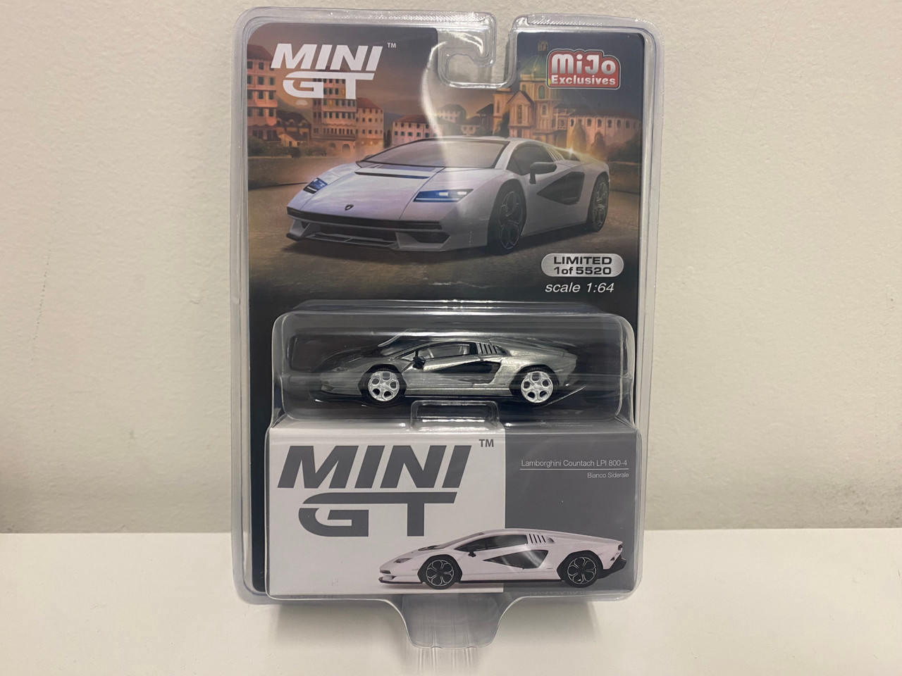 Mini GT 1:64 Lamborghini Countach LPI 800-4 - Bianco Siderale - Mijo  Exclusives - M & J Toys Inc. Die-Cast Distribution