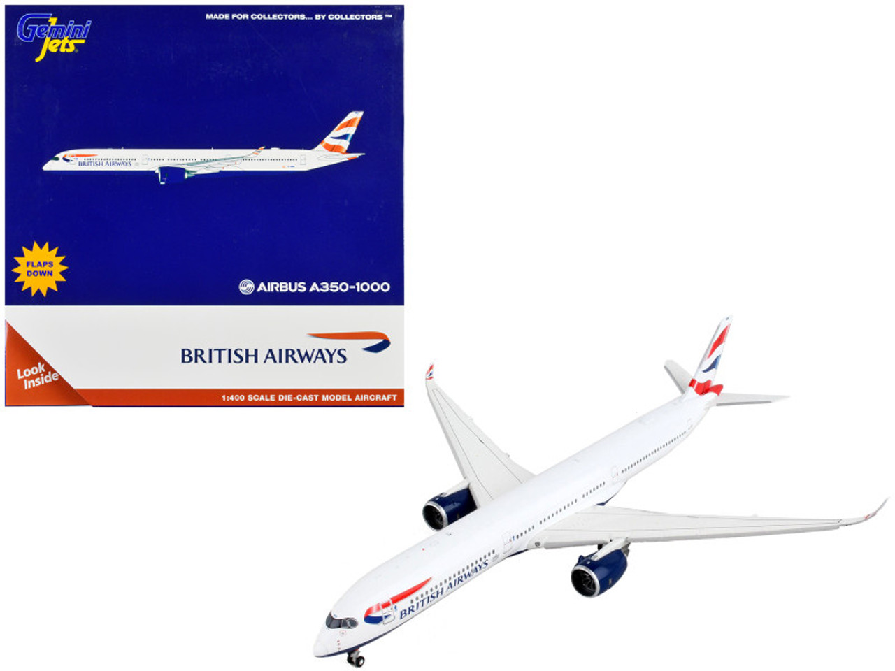 Airbus A350-1000 Commercial Aircraft with Flaps Down