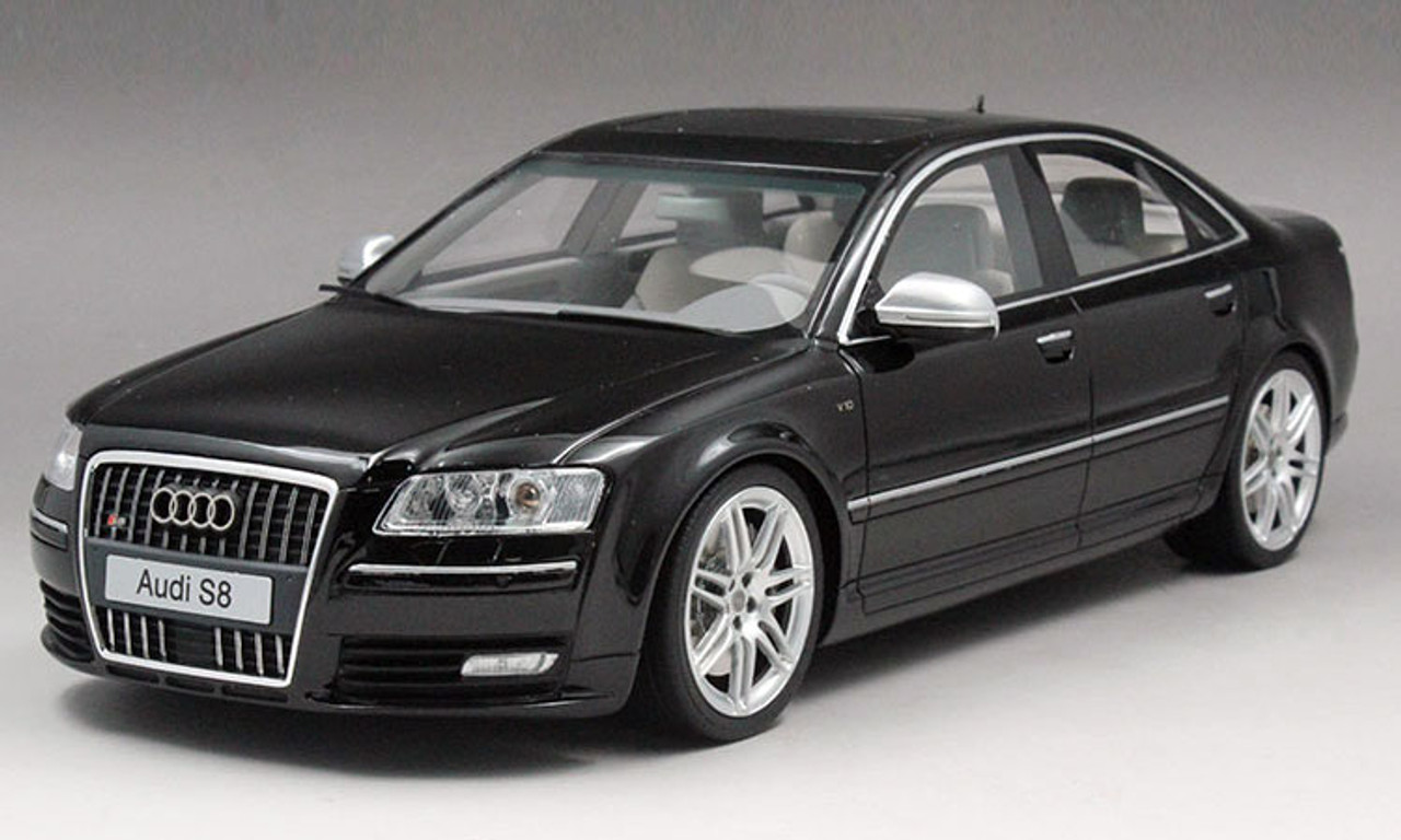 1/18 OTTO Audi S8 D3 (Black) Resin Car Model - LIVECARMODEL.com