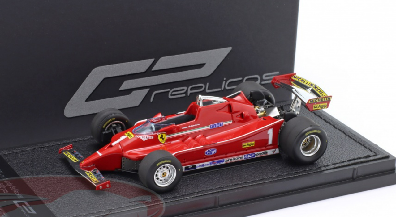 1/43 GP Replicas 1980 Formula 1 Jody Scheckter Ferrari 126C #1 Car Model