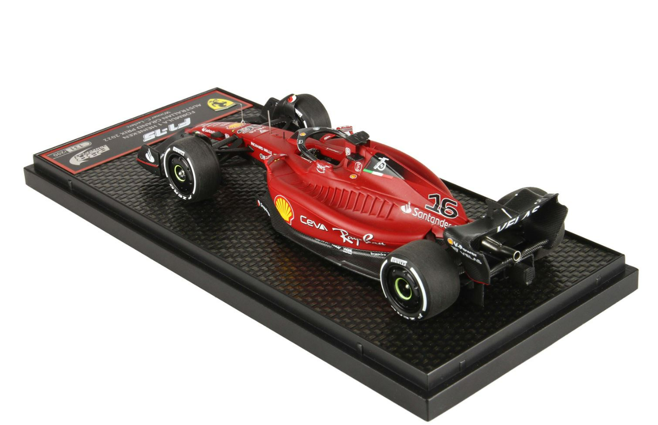 1/43 BBR 2022 Formula 1 Charles Leclerc Ferrari F1-75 #16 Winner Australia GP Car Model
