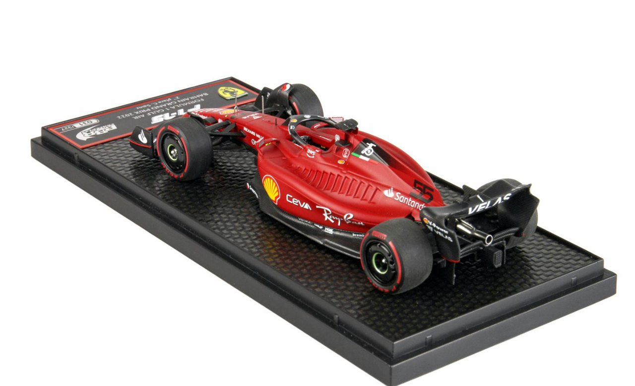 1/43 BBR 2022 Formula 1 Carlos Sainz Jr. Ferrari F1-75 #55 2nd Bahrain GP Car Model