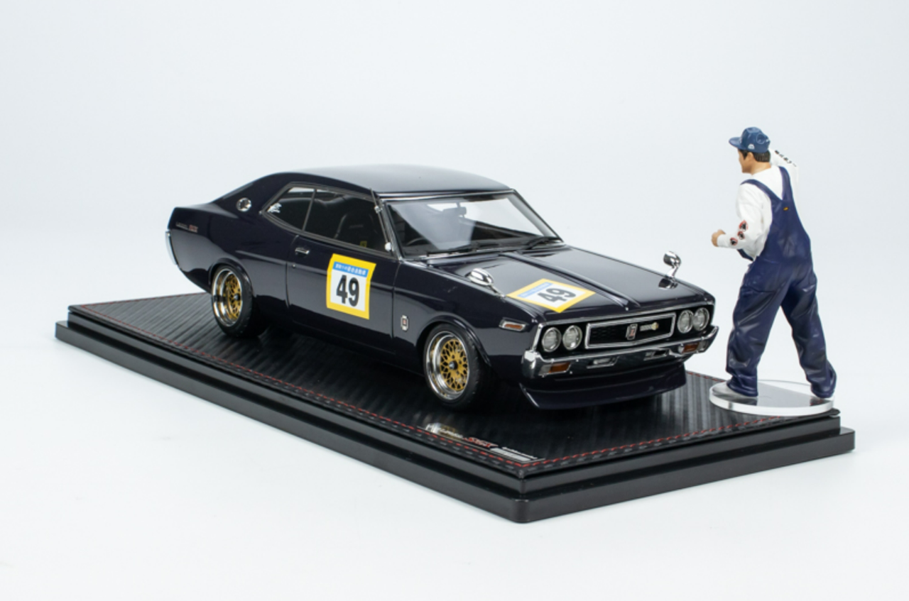 1/18 Ignition Model Nissan Laurel 2000SGX (C130) Purple Circuit Ver. With Mr.Sata