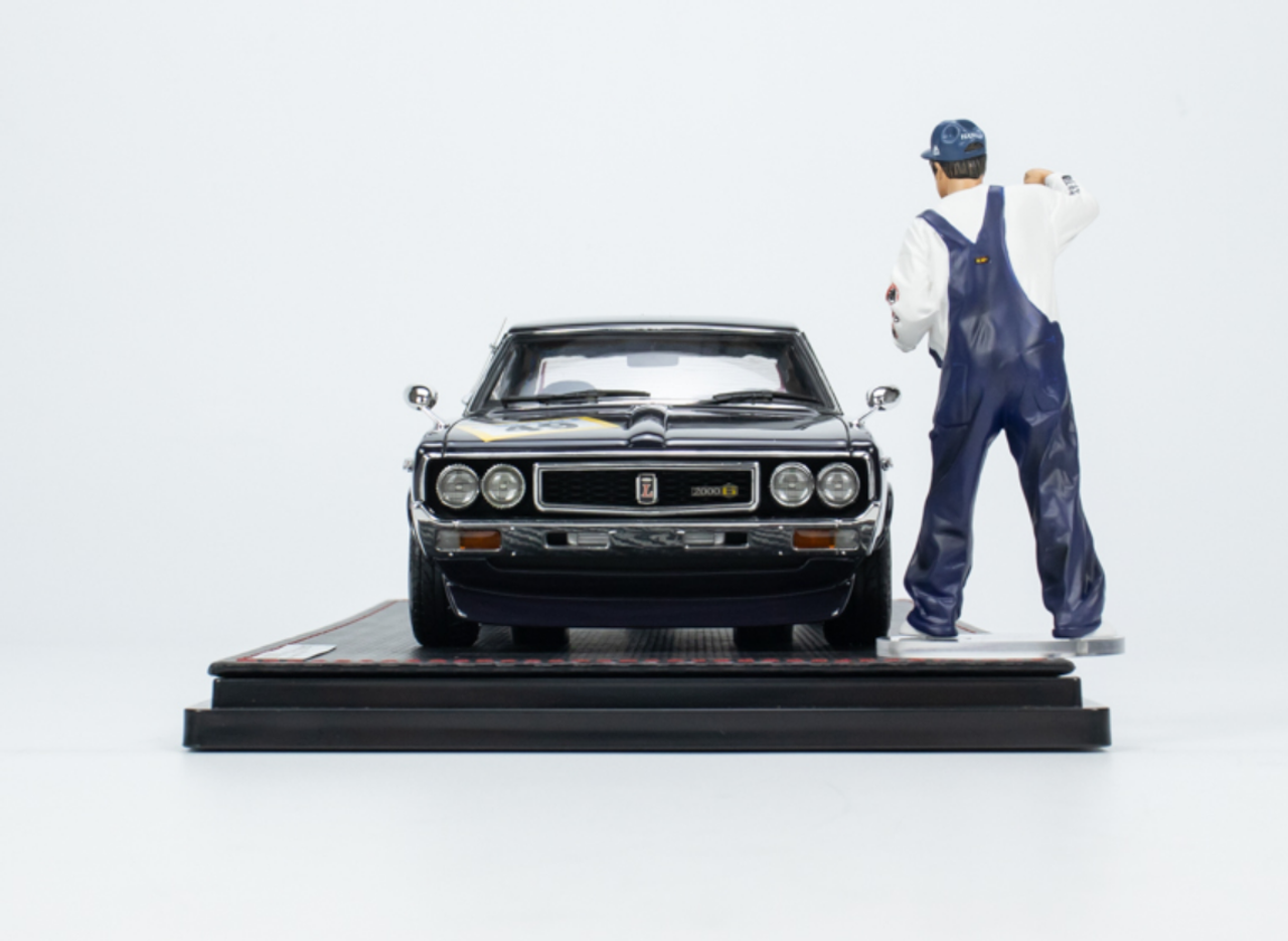 1/18 Ignition Model Nissan Laurel 2000SGX (C130) Purple Circuit Ver. With Mr.Sata