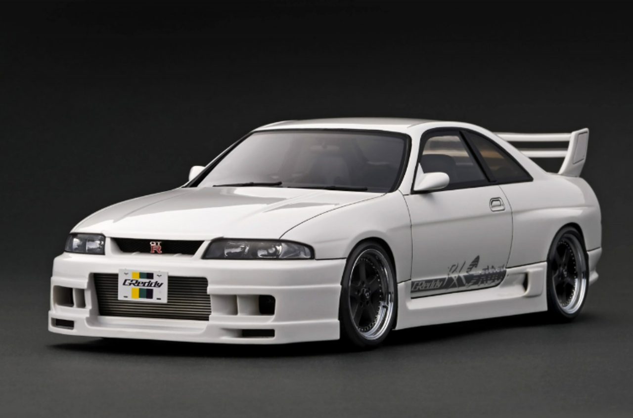 1/18 Ignition Model Nissan GReddy GT-R (BCNR33) Pearl White (Limited 80 Pieces)