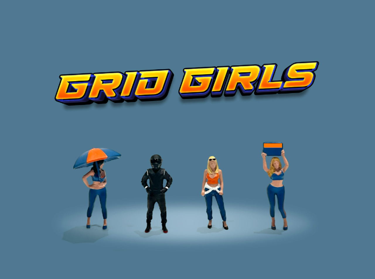 1/64 American Diorama Diecast Figure - Grid Girls