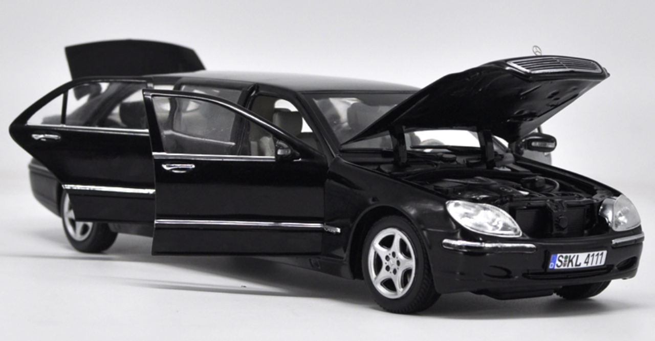 1/18 Sunstar 2000 Mercedes-Benz Mercedes MB S-Class S600 Pullman Hardtop (Black) Diecast Car Model