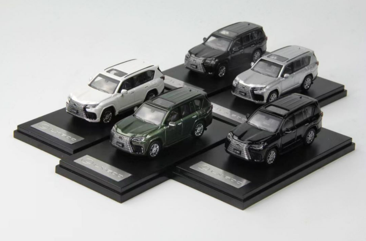 1/64 LCD Model Lexus LX600 Grey Diecast Car Model