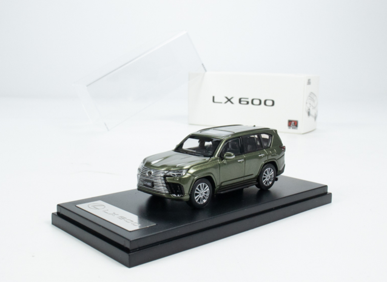 1/64 LCD Model Lexus LX600 Seaweed green Diecast Car Model