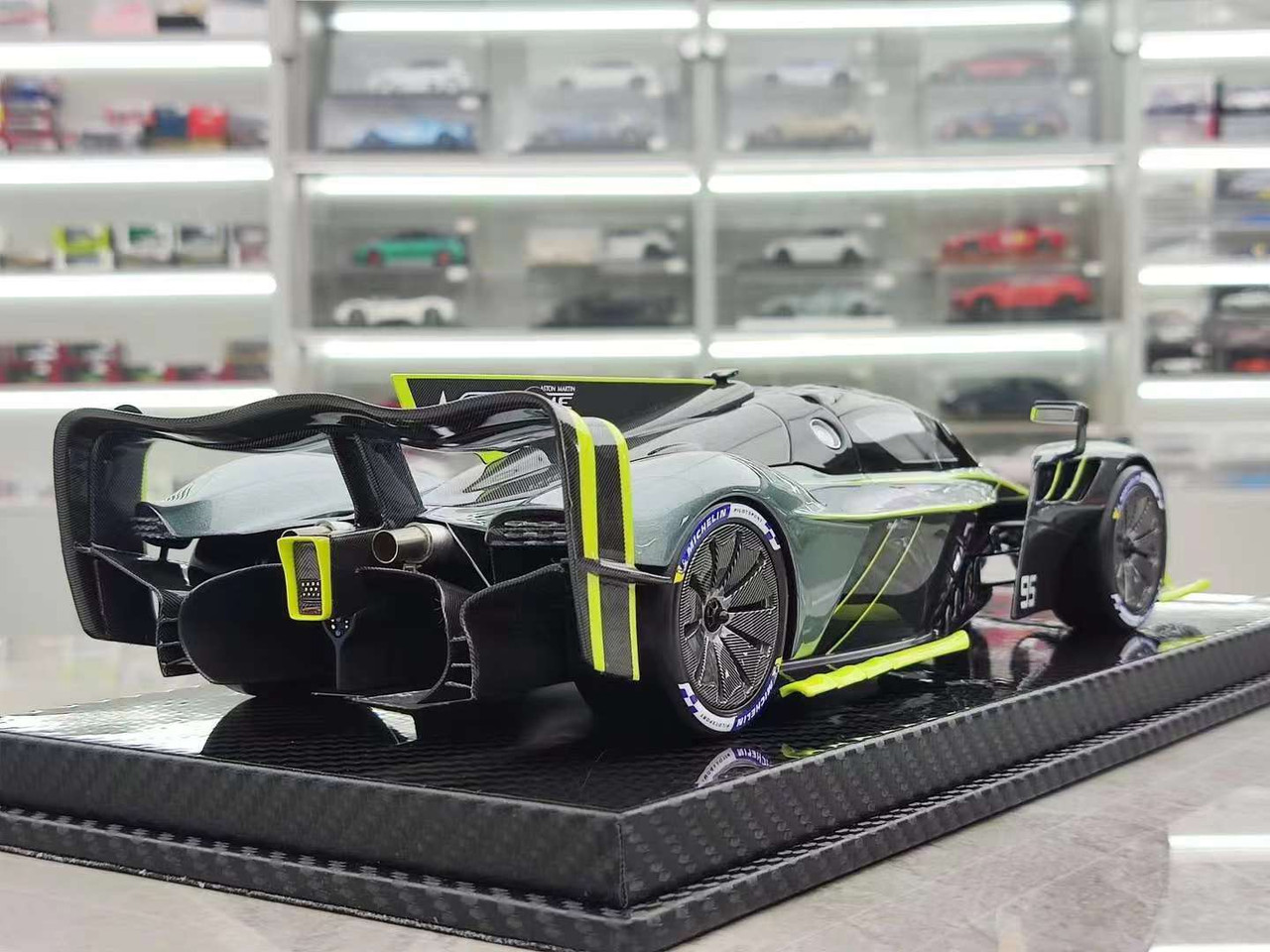 1/18 VIP Scale Models Aston Martin Valkyrie AMR Pro (Grey Blue) Car Model Limited 30 Pieces