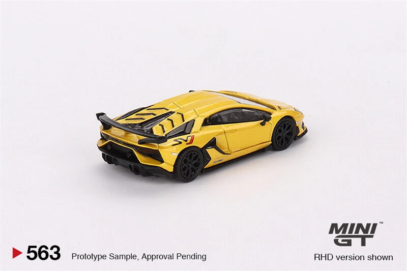 1/64 Mini GT Lamborghini Aventador SVJ (Giallo Orion Yellow) Diecast Car Model