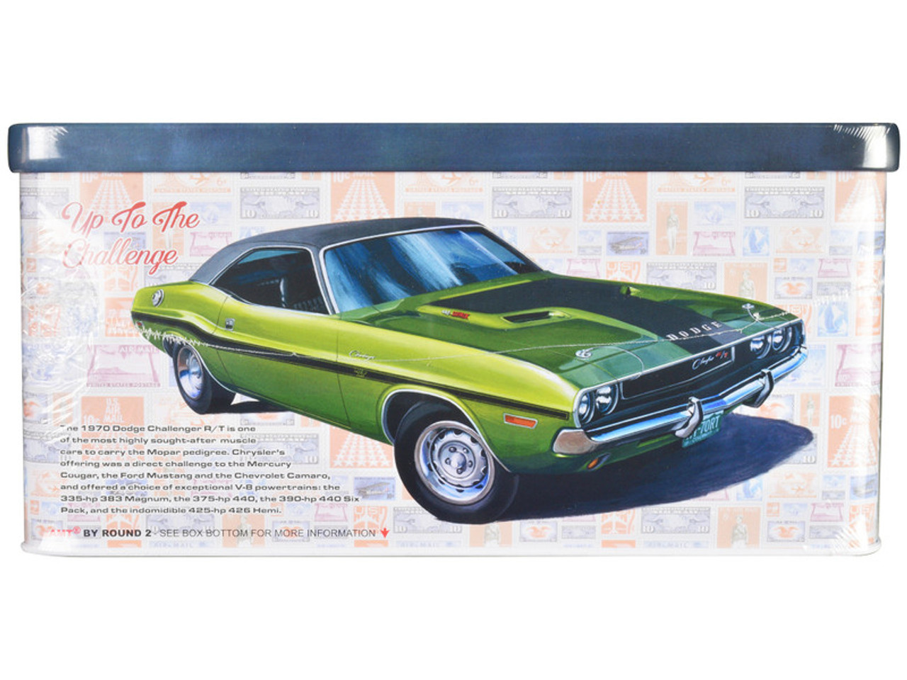 Skill 2 Model Kit 1970 Dodge Challenger R/T USPS (United States Postal Service) "Auto Art Stamp Series" 1/25 Scale Model by AMT