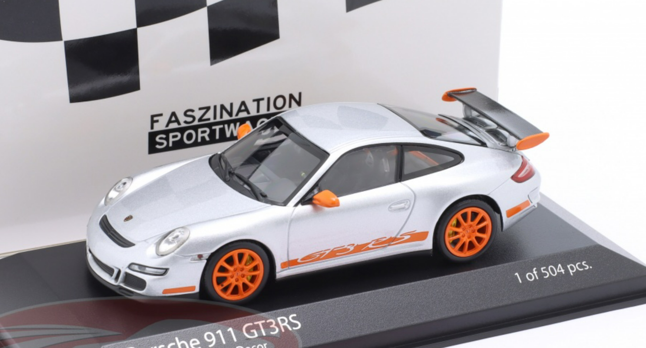 1/43 Minichamps 2006 Porsche 911 (997.1) GT3 RS (Silver) Car Model