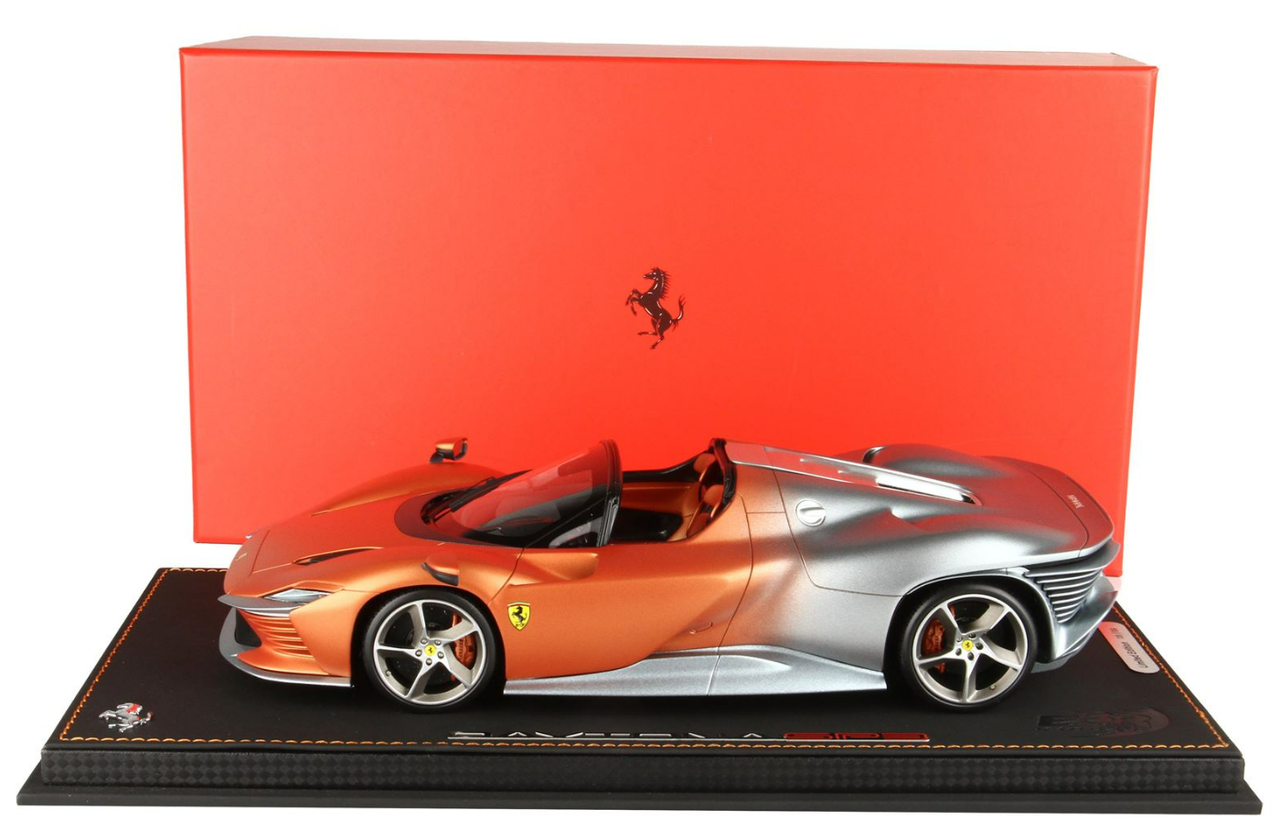 1/18 BBR Ferrari Daytona SP3 Icona Series (Matt Metallic Gray And Met  Orange) Resin Car Model Limited 99 Pieces