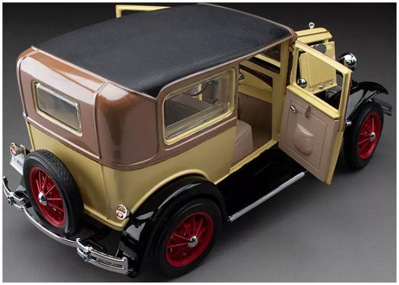 1/18 Sunstar 1931 Ford Model A Tudor (Bronson Yellow) Diecast Car