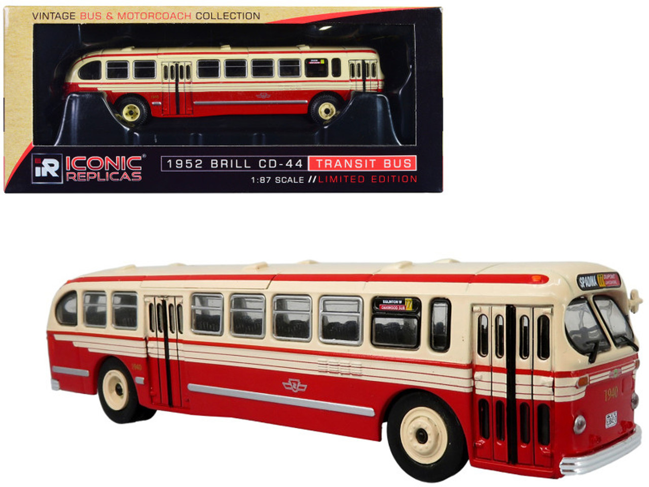 1952 CCF-Brill CD-44 Transit Bus TTC (Toronto Transit