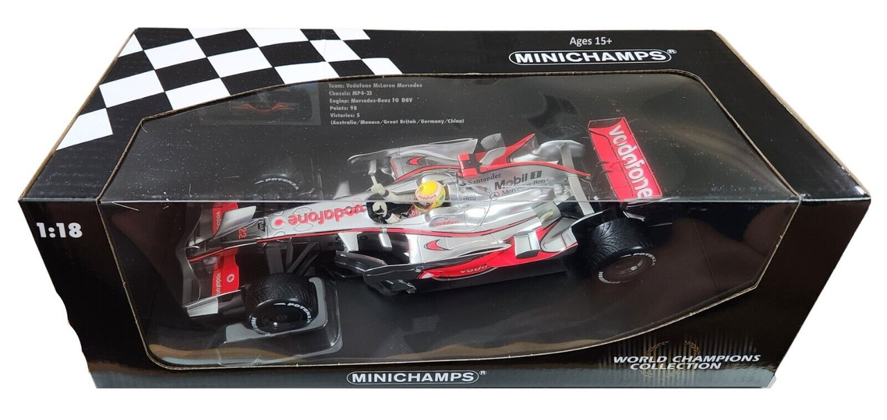 Minichamps 1/18 - McLaren MP4/23 - Brazil GP World Champion 2008