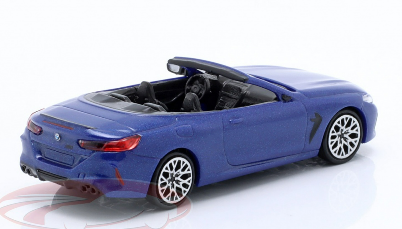 1/87 Minichamps 2019 BMW M8 Cabriolet (G14) (Portimao Blue Metallic) Car Model