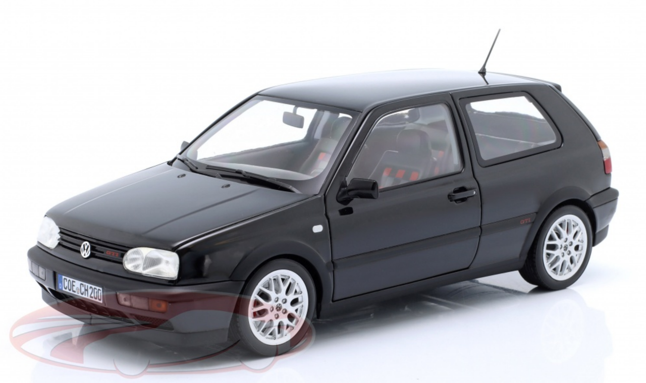 1/18 Norev 1996 Volkswagen VW Golf III GTi 20th Anniversary Edition (Black) Diecast Car Model