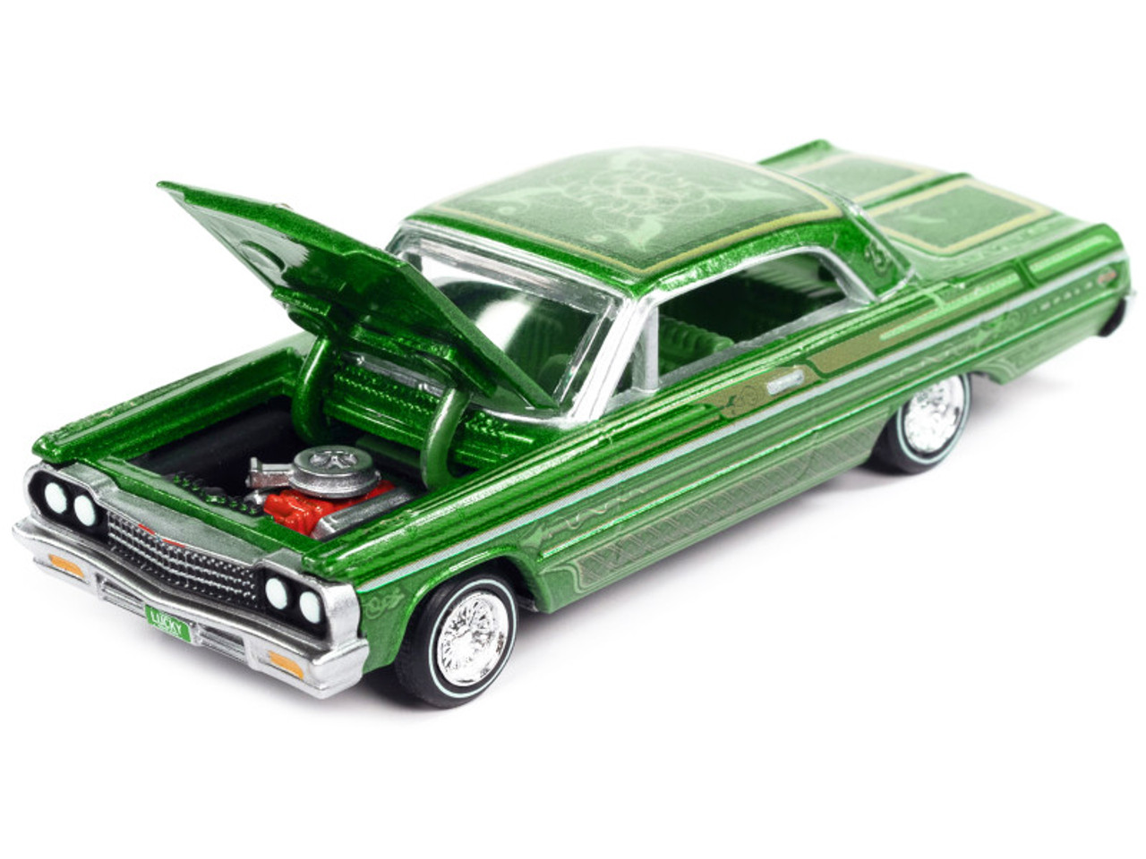 1964 Chevrolet Impala Lowrider Green Metallic with Graphics