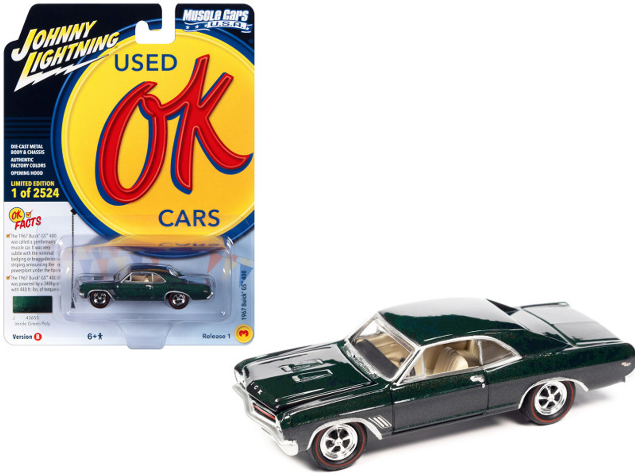 1967 Buick GS 400 Verde Green Metallic Limited Edition to