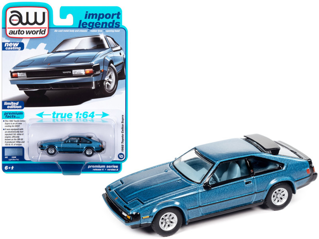 1982 Toyota Celica Supra Light Blue Metallic with Blue