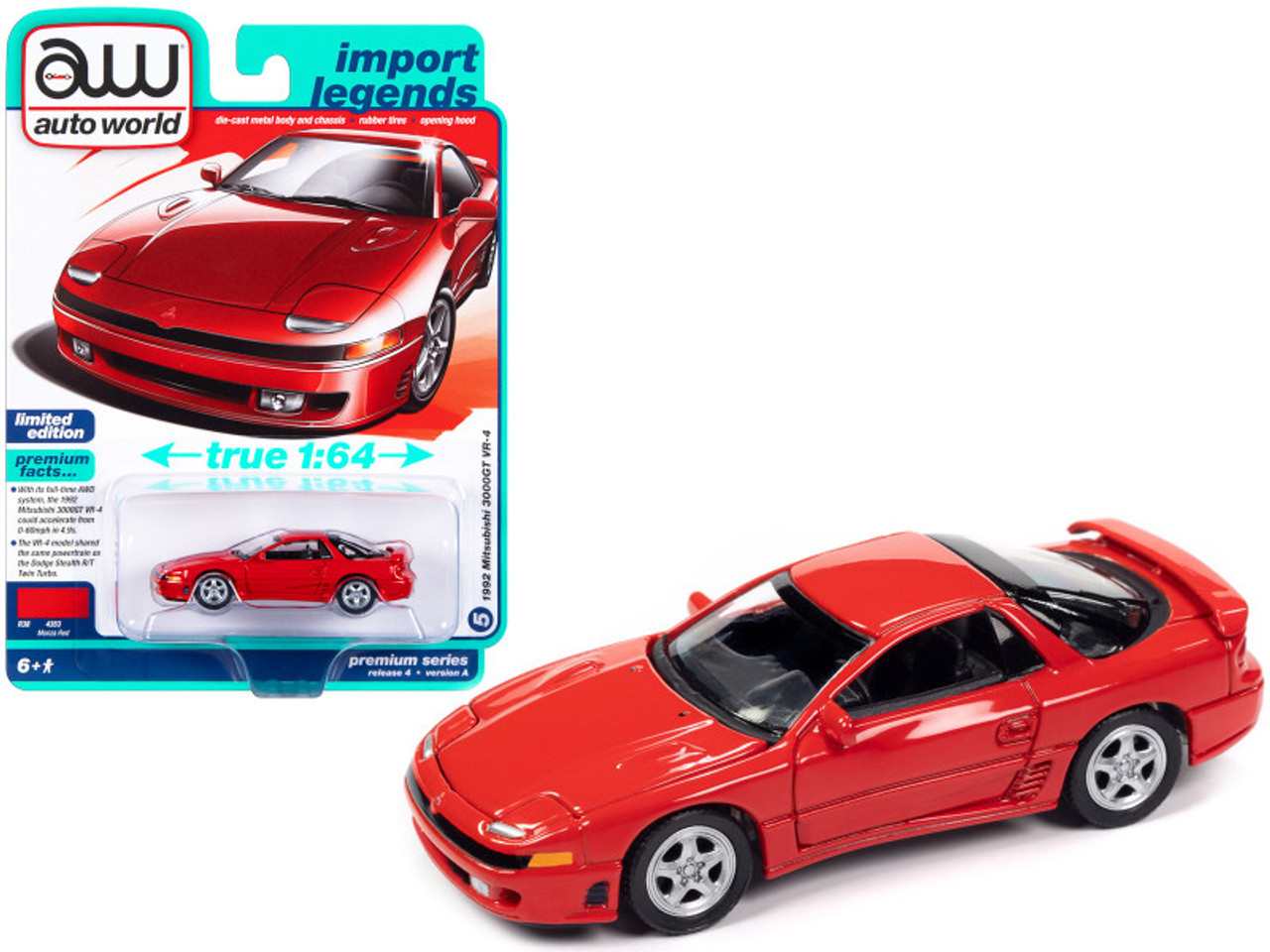 1992 Mitsubishi 3000GT VR-4 Monza Red 