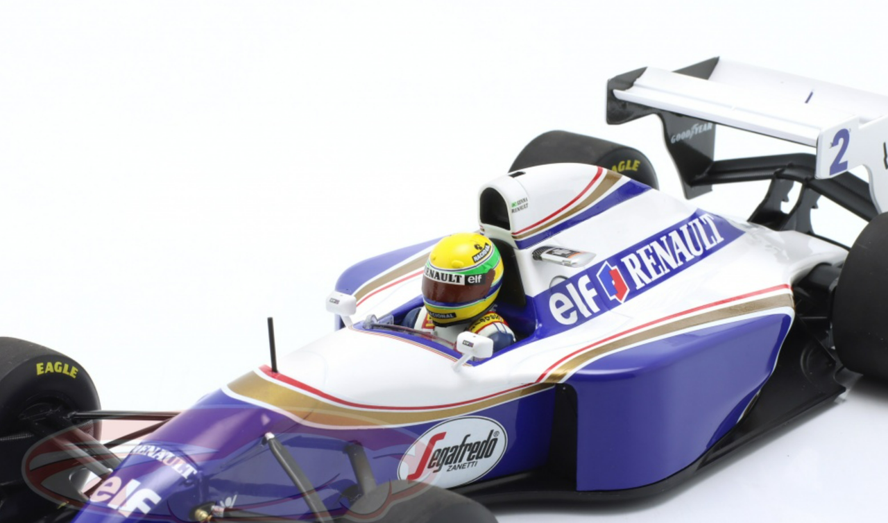 1/18 Minichamps 1994 Ayrton Senna Williams FW16 #2 Pacific GP Car Model