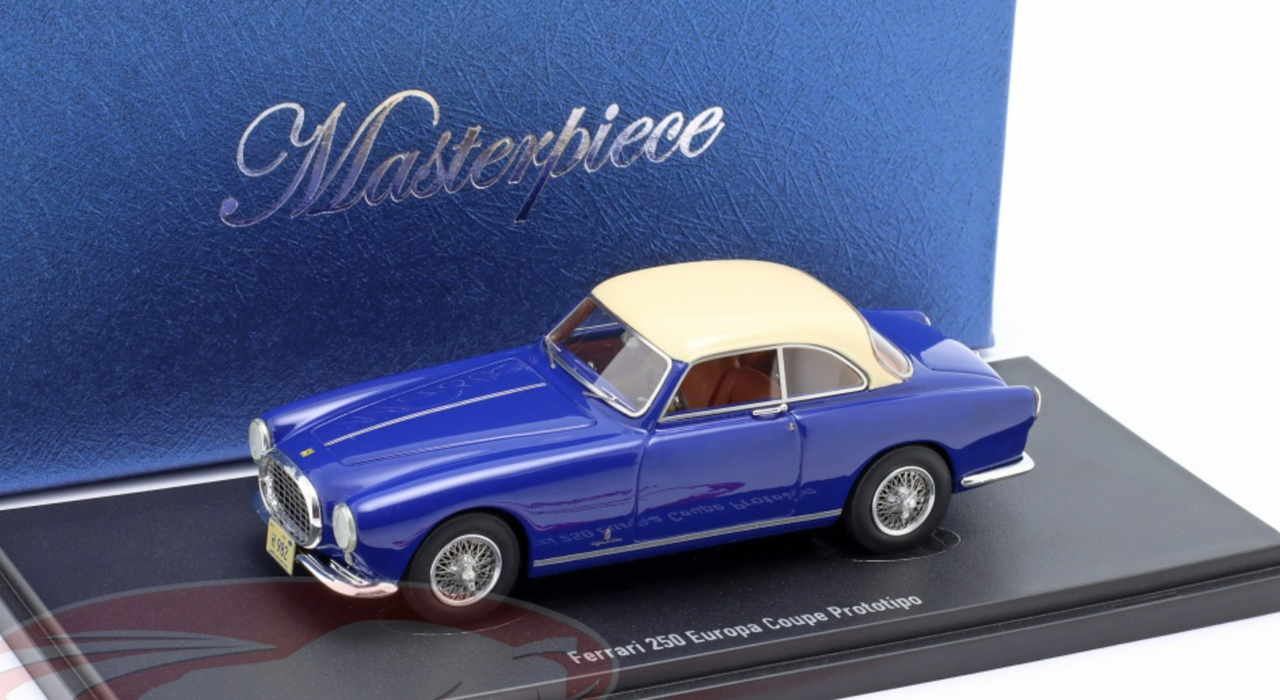 1/43 AutoCult 1953 Ferrari 250 Europa Coupe Prototipo (Blue & Cream White) Car Model