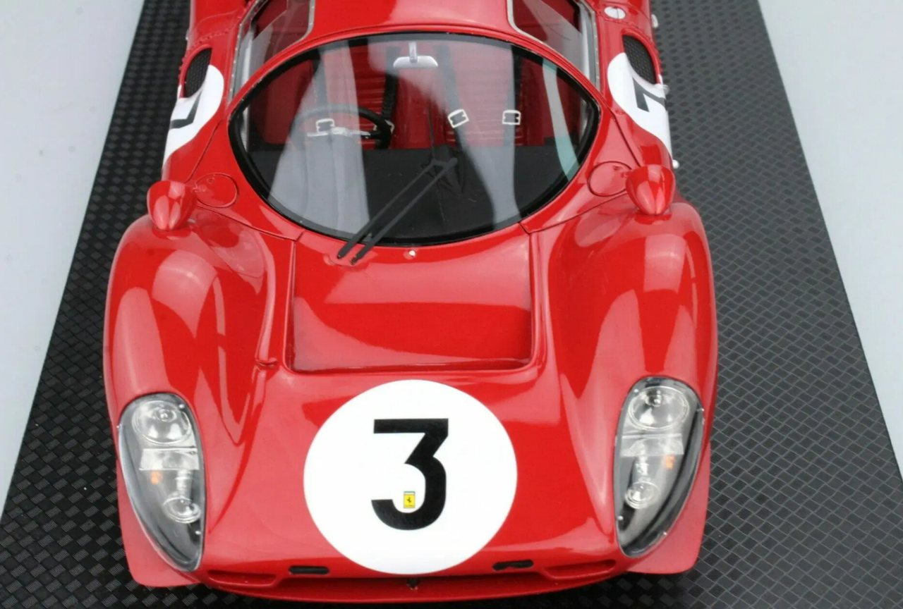 1/18 GP Replicas 1967 Ferrari 330 P4 1000KM Monza Winner #3 Car Model