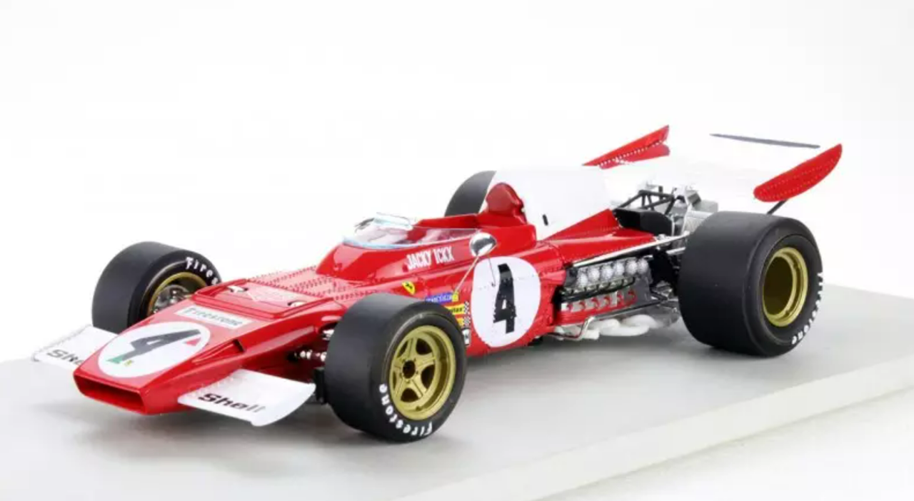 1/18 GP Replicas 1972 Formula 1 Ferrari 312B2 #4 Jacky Ickx Car Model