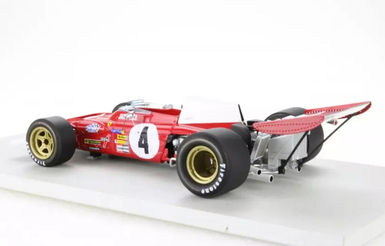 1/18 GP Replicas 1972 Formula 1 Ferrari 312B2 #4 Jacky Ickx Car Model