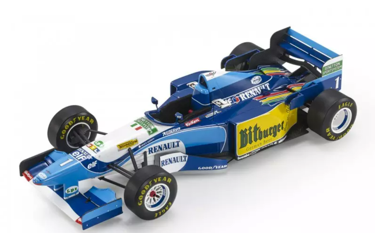 1/18 GP Replicas 1995 Formula 1 Benetton Renault B195 #1 F1 World Champion  Michael Schumacher Car Model