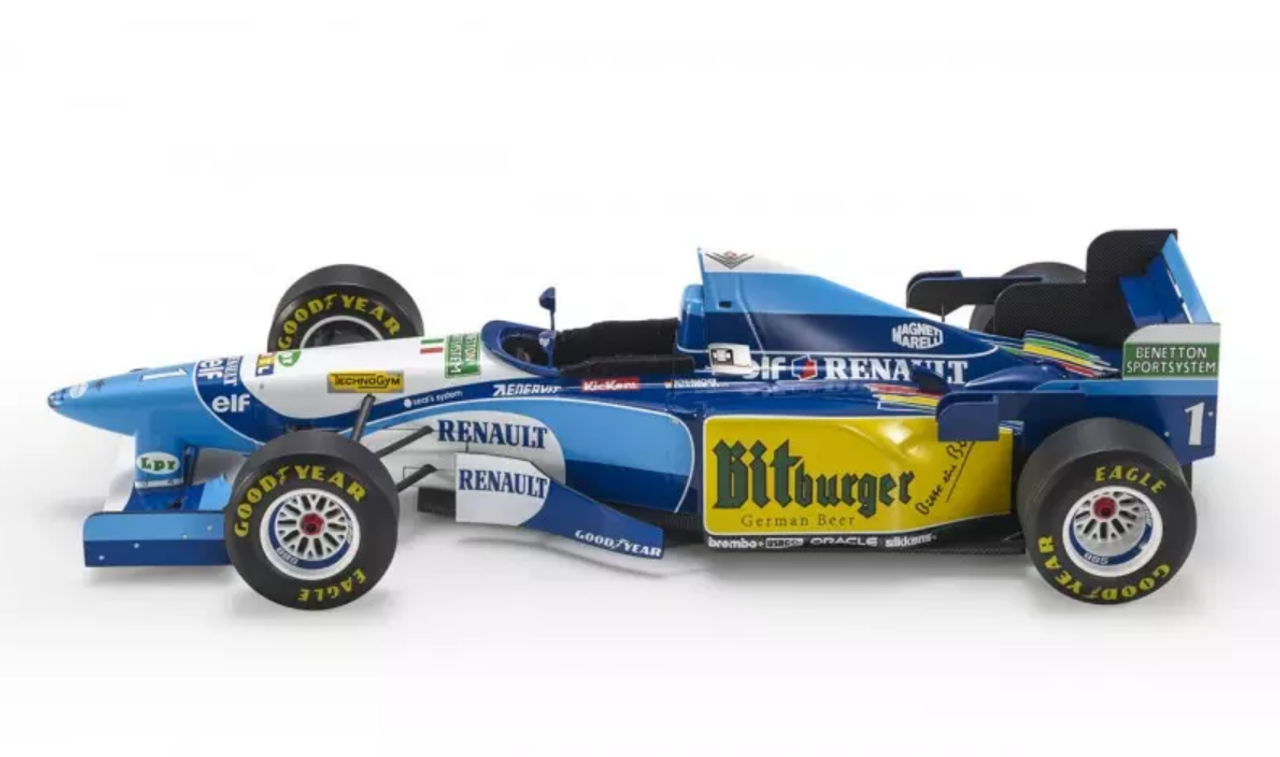 1/18 GP Replicas 1995 Formula 1 Benetton Renault B195 #1 F1 World Champion Michael Schumacher Car Model
