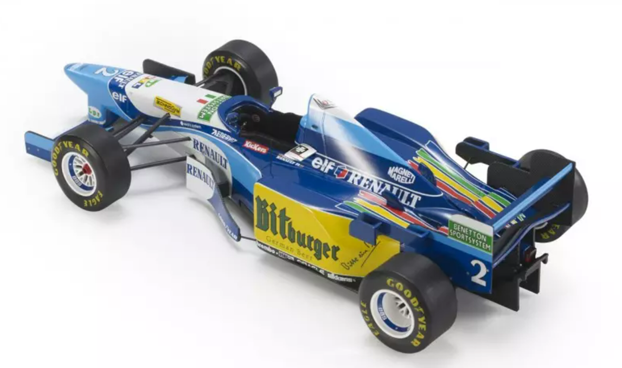 1/18 GP Replicas 1995 Formula 1 Benetton Renault B195 #2 Johnny Herbert Car Model