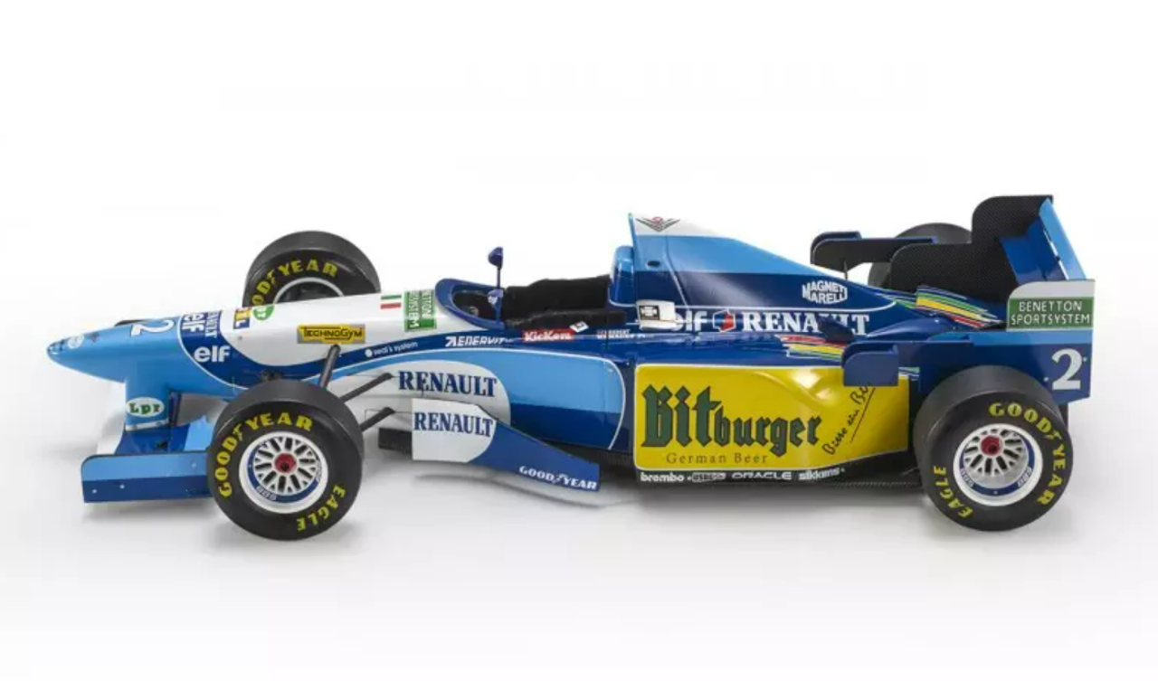 1/18 GP Replicas 1995 Formula 1 Benetton Renault B195 #2 Johnny Herbert Car Model