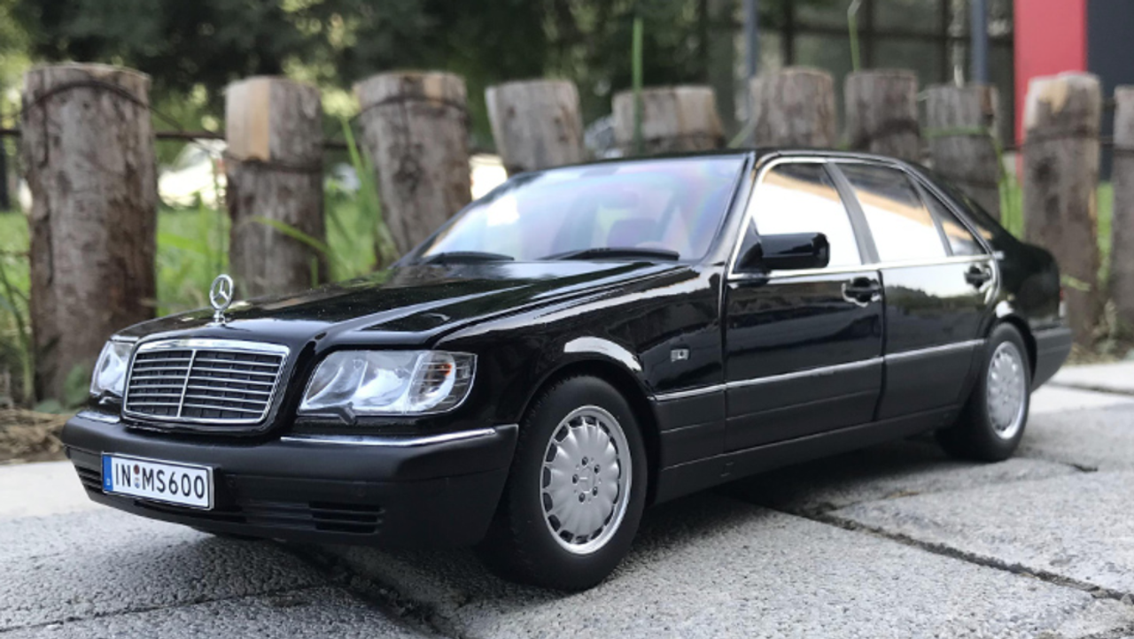 1 18 Dealer Edition 1990 Mercedes Benz S600 V12 W140 Black Diecast Car Model Livecarmodel Com