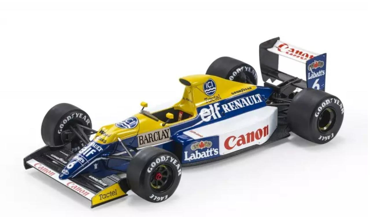 1/18 GP Replicas 1990 Formula 1 Williams Renault FW13B #6 Riccardo Patrese Car Model