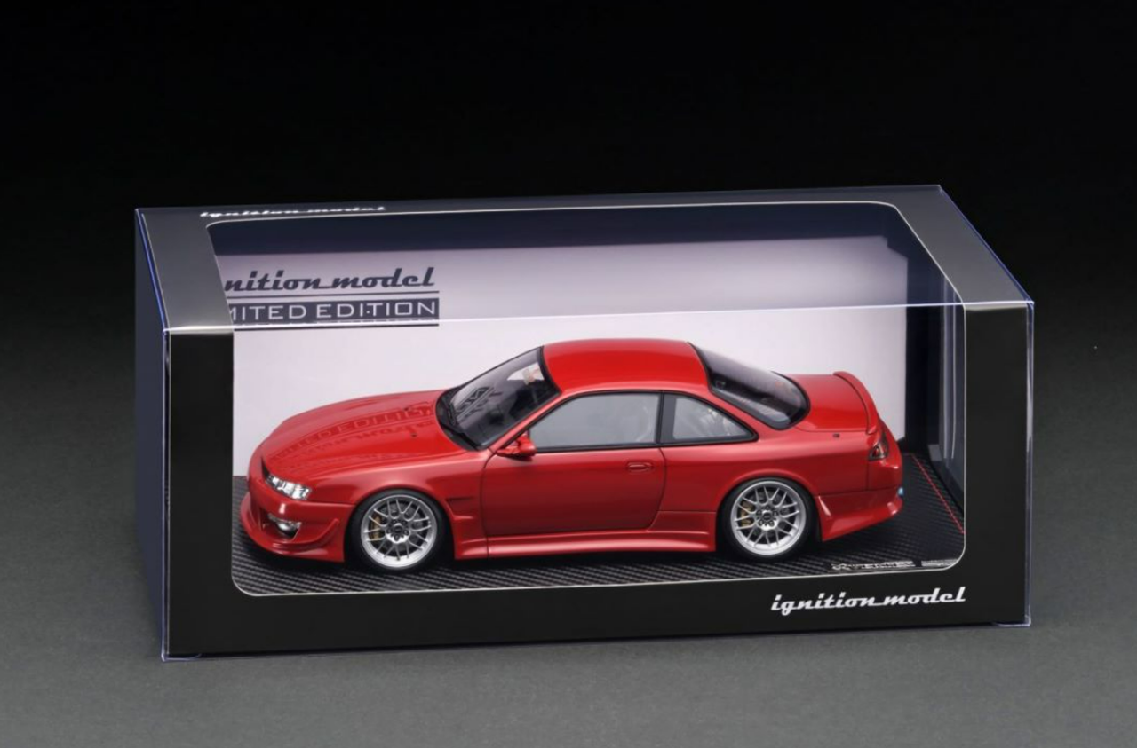 1/18 Ignition Model VERTEX S14 Nissan Silvia Red With SR20 Engine