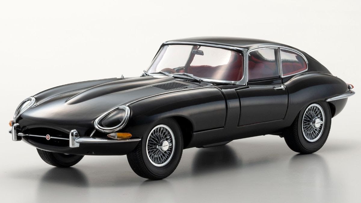 1/18 Kyosho Jaguar E-Type EType (Black) Diecast Car Model