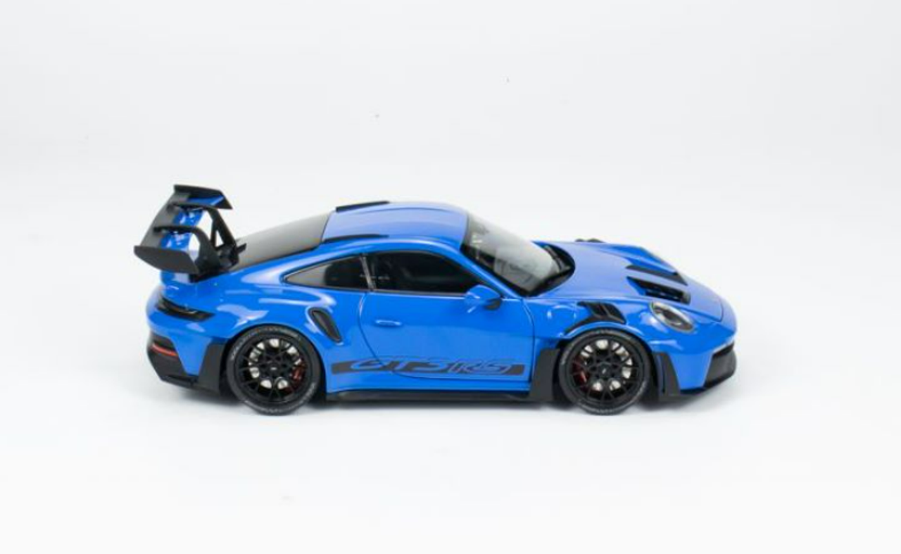 1/18 Minichamps 2022 Porsche 911 (992) GT3 RS (Blue with Black Wheels) Diecast Car Model